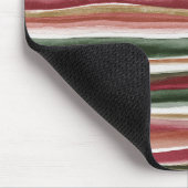 Rood Goud Groen Wit Roze Strepen Muismat (Hoek)