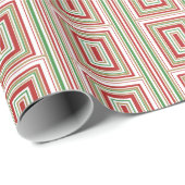 Rood, goud, groene caleidoscoop vakantie wrapping cadeaupapier (Rol Hoek)