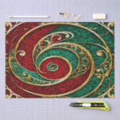 Rood Goud Groene Kerst Vakantie Tissue Papier (Craft)