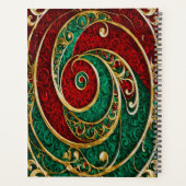 Rood Goud Groene Kerstvakantie Planner (Achterkant)