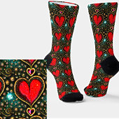  rood goud hart met stenen sokken