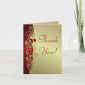 Rood & Goud Hartjes & Krullen Bedankt (Voorkant)