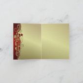 Rood & Goud Hartjes & Krullen Bedankt (Binnen)