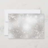 Rood & Goud Holly Baubles Kerstfeest RSVP (Achterkant)