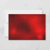 Rood Goud Holly Baubles Kerstfeest RSVP Kaartje (Achterkant)