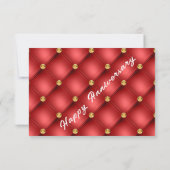 Rood Goud Jubileum Kaart (Achterkant)