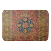 Rood Goud Kashan Tapijtkleed Perzisch Aziatisch Badmat (Voorkant)