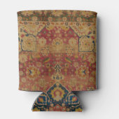 Rood Goud Kashan Tapijtkleed Perzisch Aziatisch Blikjeskoeler (Achterkant)