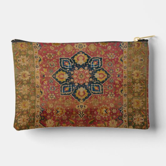 Rood Goud Kashan Tapijtkleed Perzisch Aziatisch Etui (Achterkant)