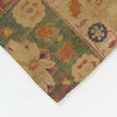 Rood Goud Kashan Tapijtkleed Perzisch Aziatisch Fleece Deken (Hoek)