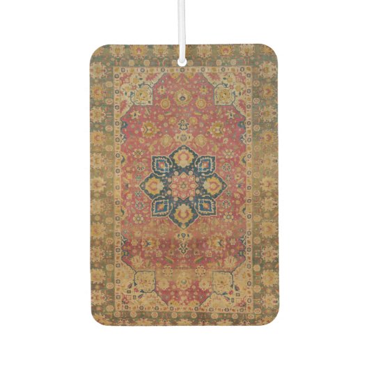 Rood Goud Kashan Tapijtkleed Perzisch Aziatisch Luchtverfrisser (Voorkant)