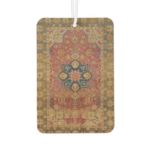 Rood Goud Kashan Tapijtkleed Perzisch Aziatisch Luchtverfrisser (Achterkant)