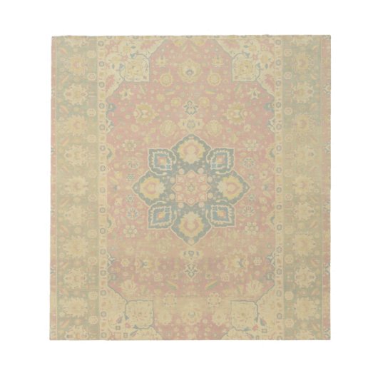 Rood Goud Kashan Tapijtkleed Perzisch Aziatisch Notitieblok (Voorkant)