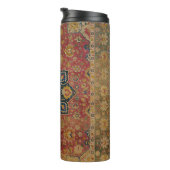 Rood Goud Kashan Tapijtkleed Perzisch Aziatisch Thermosbeker (Geroteerd rechts)