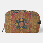 Rood Goud Kashan Tapijtkleed Perzisch Aziatisch Toilettasje (Achterkant)