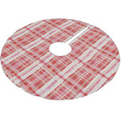 Rood Goud Kerst Plakken Patroon#2 ID1009 Kerstboom Rok (Gekanteld)