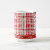 Rood Goud Kerst Plakken Patroon#2 ID1009 Koffiemok (Center)