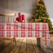 Rood Goud Kerst Plakken Patroon#2 ID1009 Tafelkleed