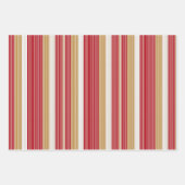 Rood Goud Kerst Tartan Patroon#7 ID1009 Inpakpapier Vel (Voorkant 2)