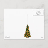 Rood & Goud Kerstboom Briefkaart (Achterkant)