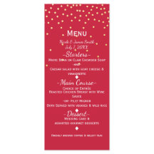 Rood & Goud Kleine Gouden Confetti Stippen Vakanti