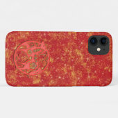 Rood Goud Maan Chinees Nieuwjaar Dierriem Paard Case-Mate iPhone Case (Achterkant (horizontaal))