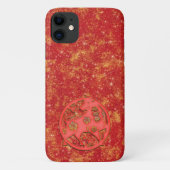 Rood Goud Maan Chinees Nieuwjaar Dierriem Stier Case-Mate iPhone Case (Achterkant)