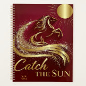 Rood & Goud Maanjaar van het Paard Planner (Voorkant)