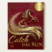 Rood & Goud Maanjaar van het Paard Planner (Achterkant)