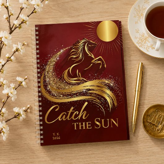 Rood & Goud Maanjaar van het Paard Planner