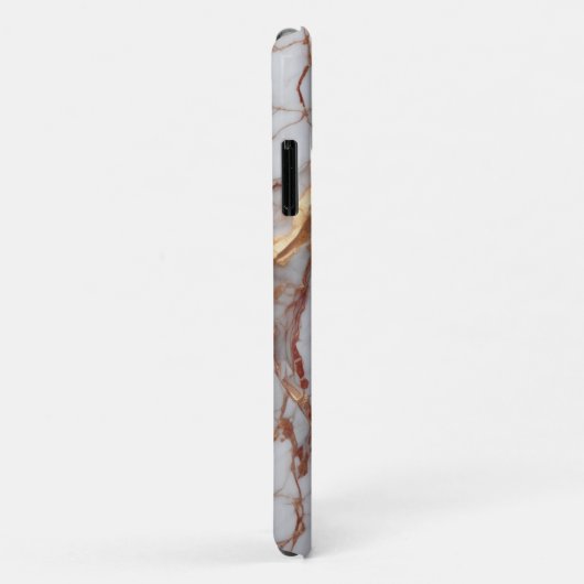 rood goud marmer Case-Mate iPhone case (Achterkant/rechts)