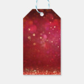 Rood & Goud Marokkaans Arabische Nachten Bruiloft Cadeaulabel (Achterkant)