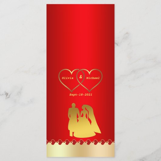 Rood goud menu (Achterkant)