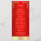 Rood goud menu (Voorkant)