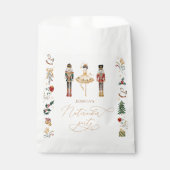 Rood goud Notenkraker ballerina kids verjaardagsfe Bedankzakje (Voorkant)