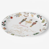 Rood goud Notenkraker ballerina kids verjaardagsfe Papieren Bordje (Gekanteld)