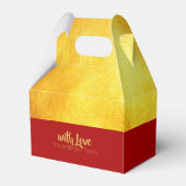 Rood Goud Paard Papercut 2026 PFBG Bedankdoosjes (Achterkant)