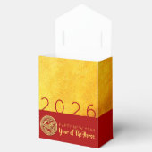 Rood Goud Paard Papercut 2026 PFBT Bedankdoosjes (Geopend)