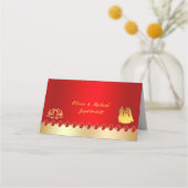 Rood goud plaatskaartje (Achterkant)