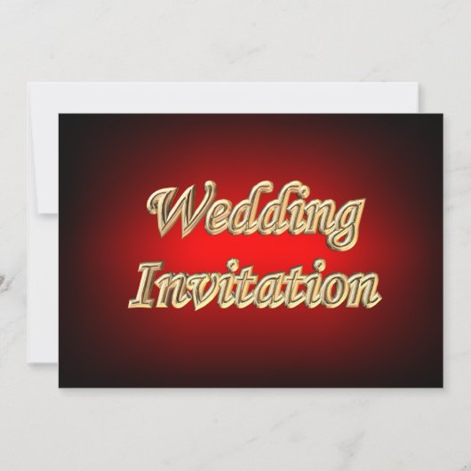 Rood goud populaire Aziatische kleuren Trouwkaart Kaart (Voorkant)