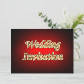 Rood goud populaire Aziatische kleuren Trouwkaart Kaart (Staand voorkant)