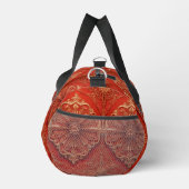 Rood Goud Retro Patroon Duffel Bag Plunjezak (Rechts)