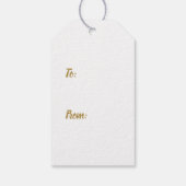 Rood Goud Rozen  Moederdag Cadeaulabel (Achterkant)