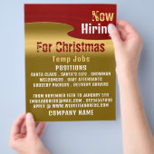 Rood & Goud, Seizoensgebonden Recruitment Adverter Flyer (Hand)