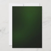 Rood & Goud Sierlijk Fluwelen Golven Kerst Diner Kaart (Achterkant)