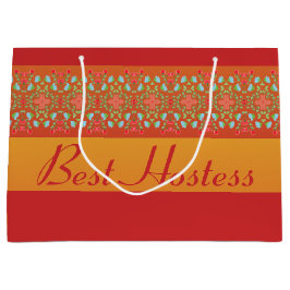 Rood goud Sinaasappel en geel Groot Cadeauzakje