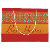 Rood goud Sinaasappel en geel Groot Cadeauzakje (Achterkant)