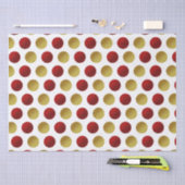 Rood Goud Sparkly Feestelijk Kerst Tissue Papier (Craft)