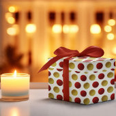 Rood Goud Sparkly Feestelijk Kerst Wrapping Papier