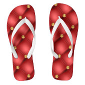 Rood Goud Teenslippers (Voetbed)